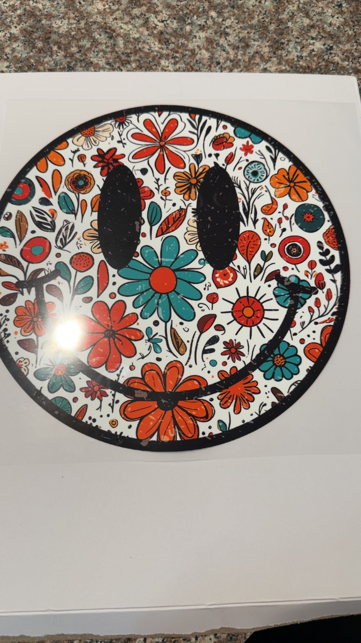 CAMO HAPPYFACE SWEATSHIRT