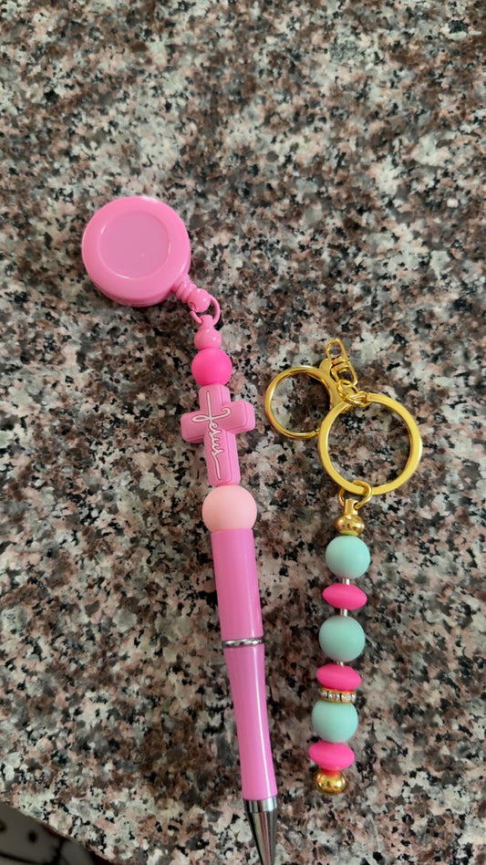 Easter Pens with Keychains