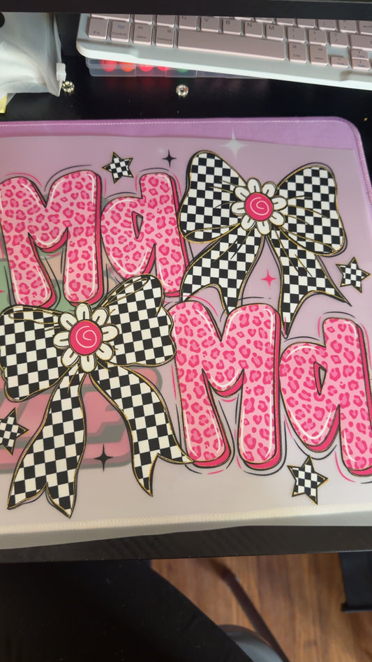 Checker mama print 