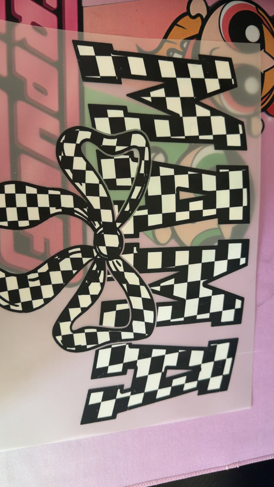 Checker mama print ￼