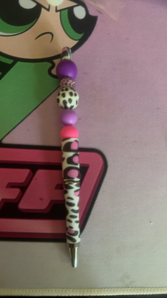 Cheetah print pen